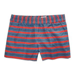 3/$25 J.Crew Linen Blend Pull-on Shorts Navy & Red W/Pockets XS 2